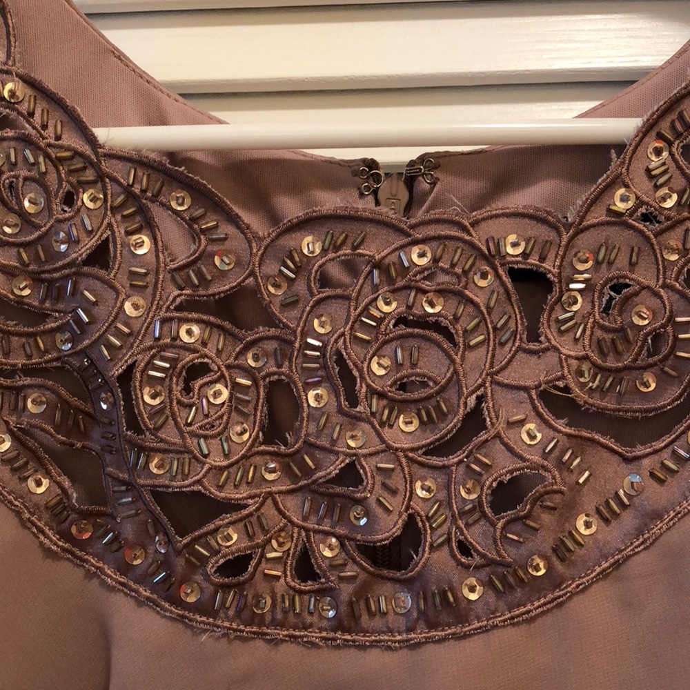 Beaded Neck Cocktail dress